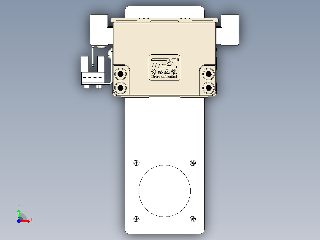 TPA-KNR-60E-1210C-L750A1-MP-H10-N3线性模块铝制底座前视图