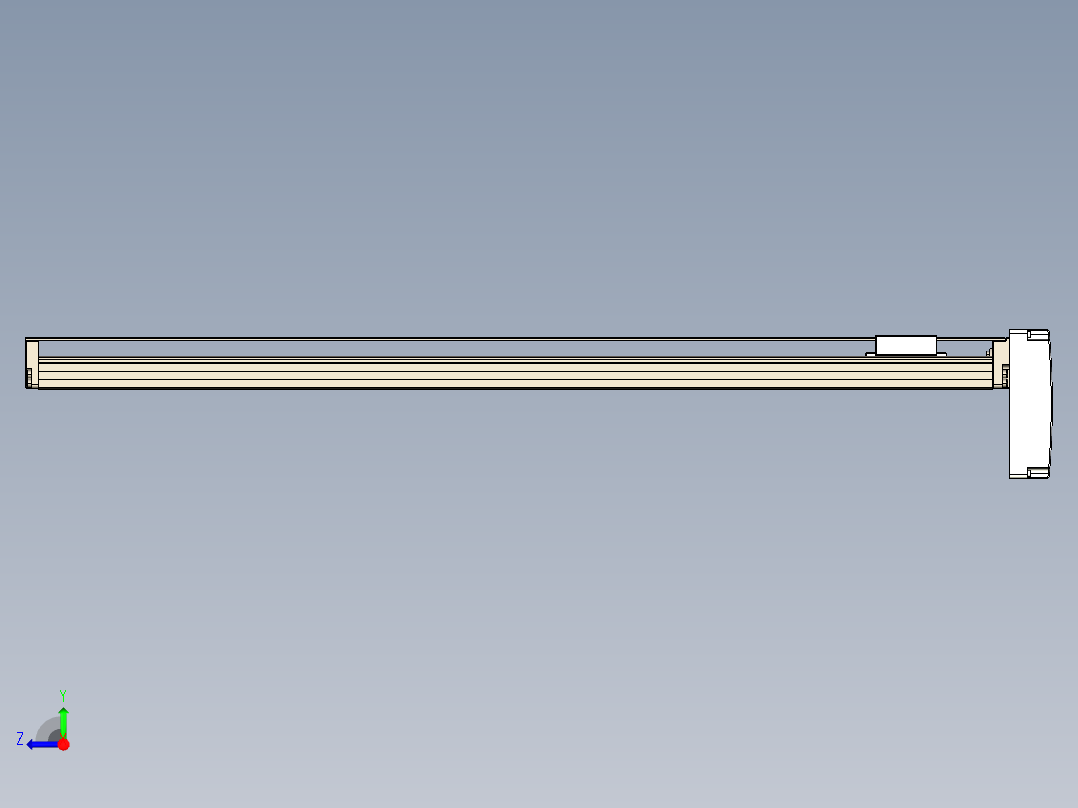 TPA-KNR-60E-1210C-L750A1-MP-H10-N3线性模块铝制底座右视图