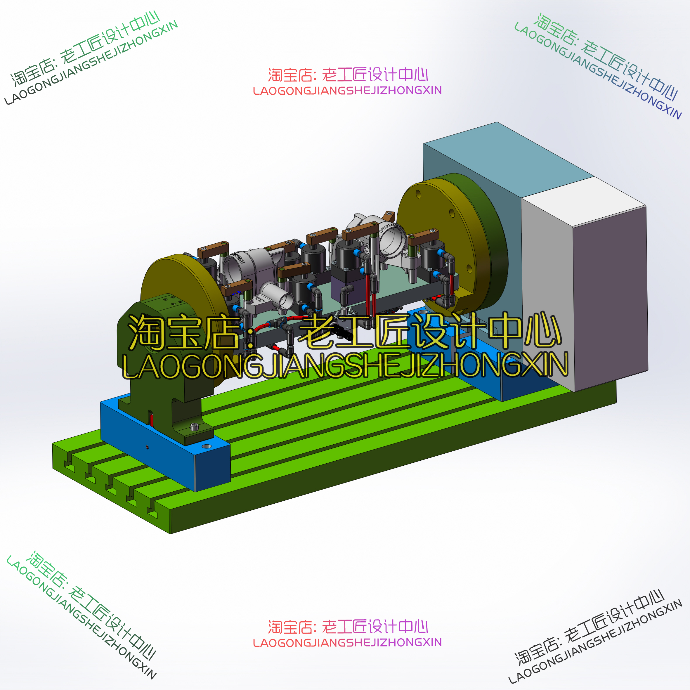 B12-加工中心四轴夹具