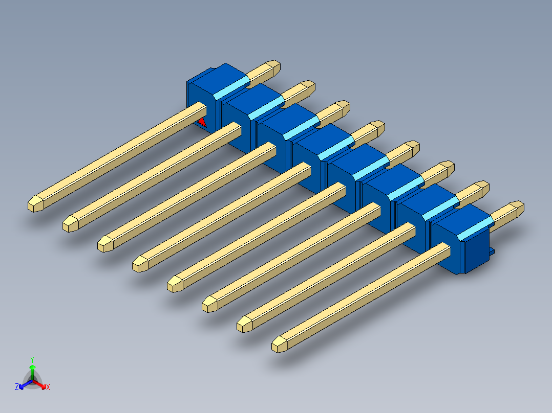 彩色公头100mil（2.54mm）系列-DS1021_blue_1x08p_100mil_Type5_rev1.0