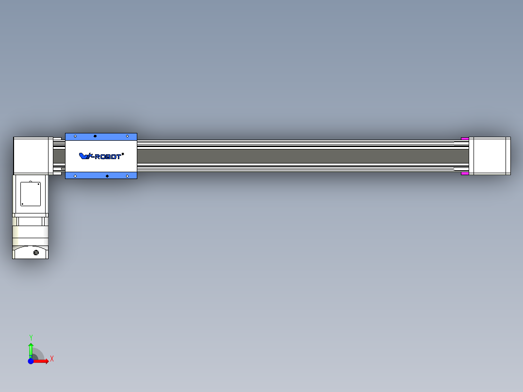 威洛博LB.GB同步带传动--欧规系列GB8-L192-S800-BL-P75-K前视图