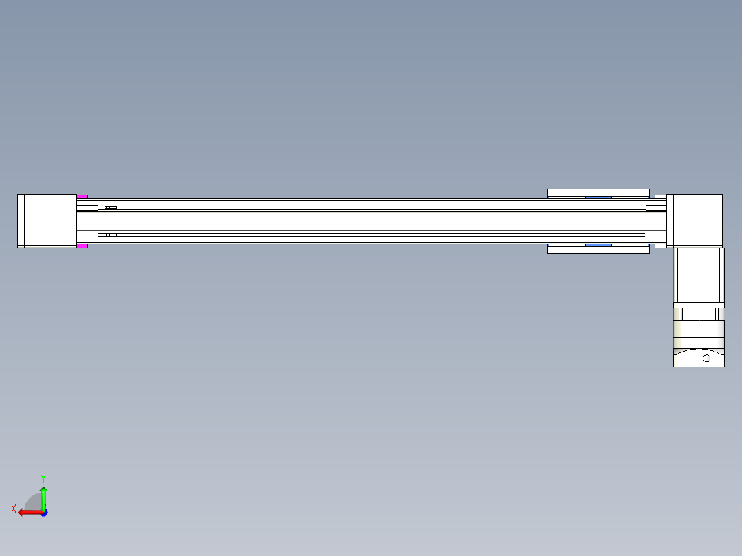 威洛博LB.GB同步带传动--欧规系列GB8-L192-S800-BL-P75-K后视图