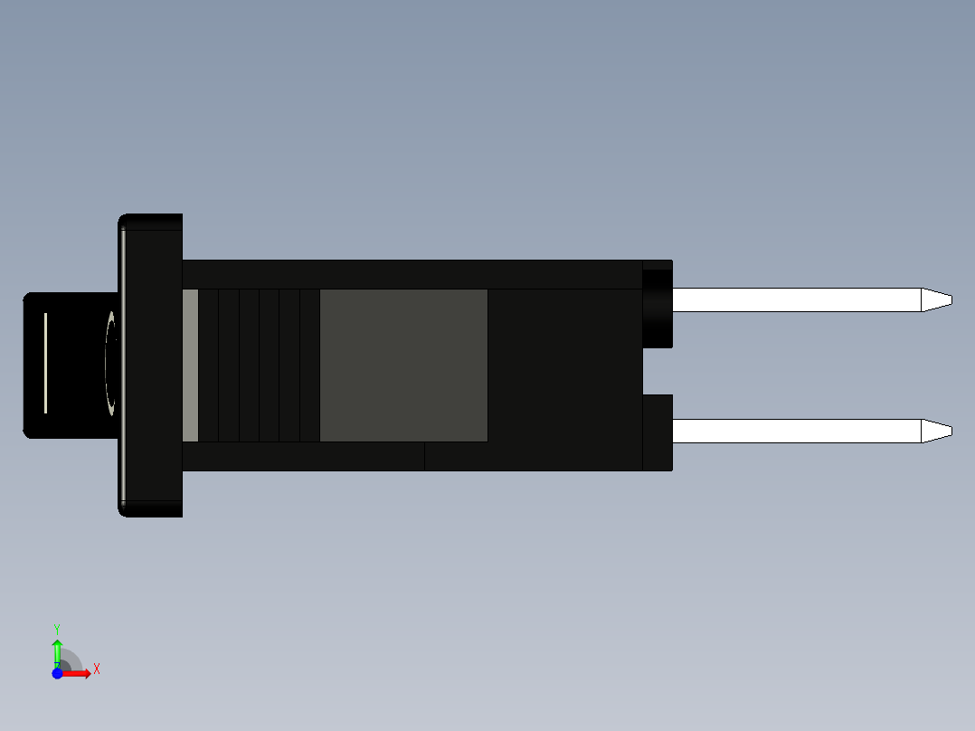 薄翘板开关前视图