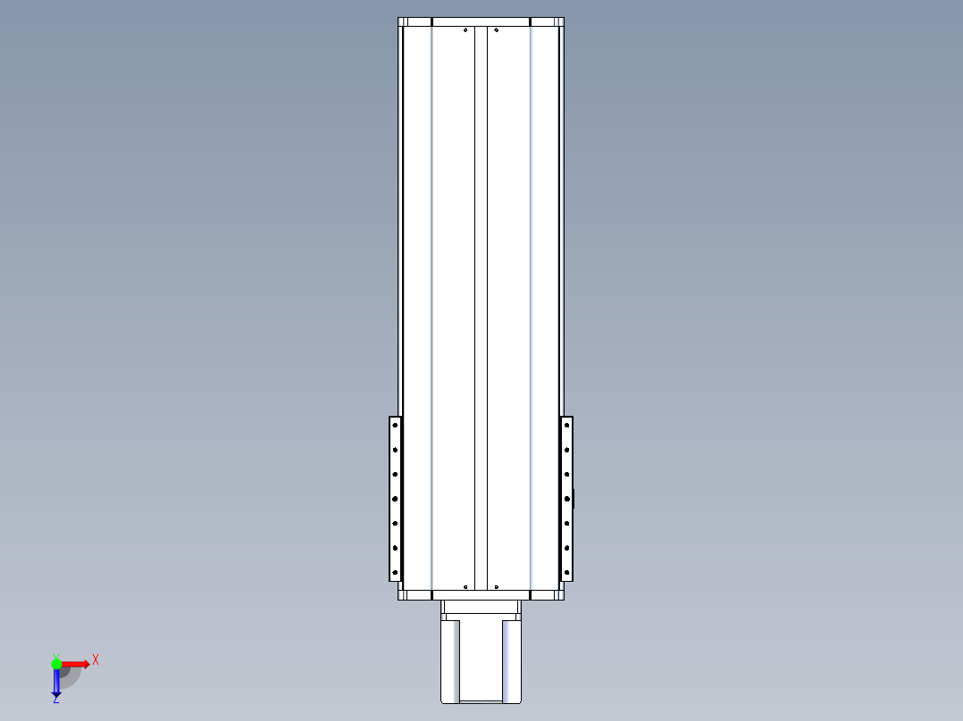 东锦丝杆传动-直线滑台模组DH270-C-L10-S550-BC-T1000W-C3俯视图