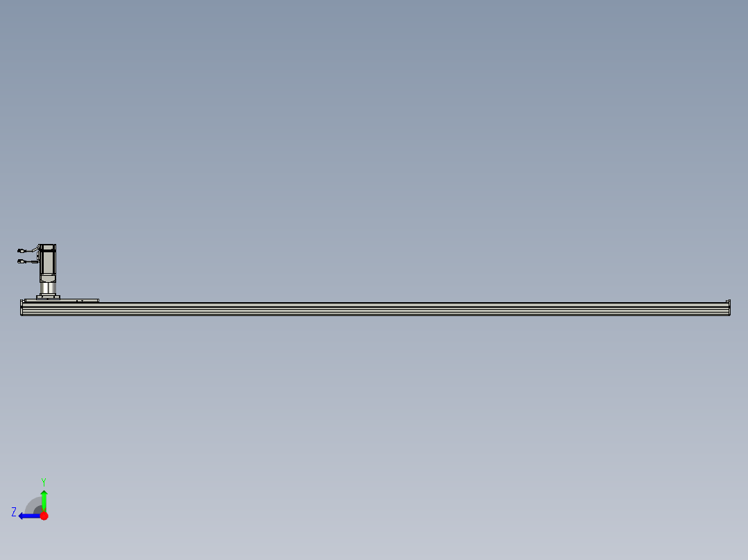 东锦齿条传动DH136G-S2350-BU-减速机+P400W右视图