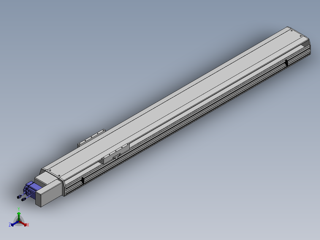 精密模组MT220-L150-1800-R-M75-C4正等轴测图