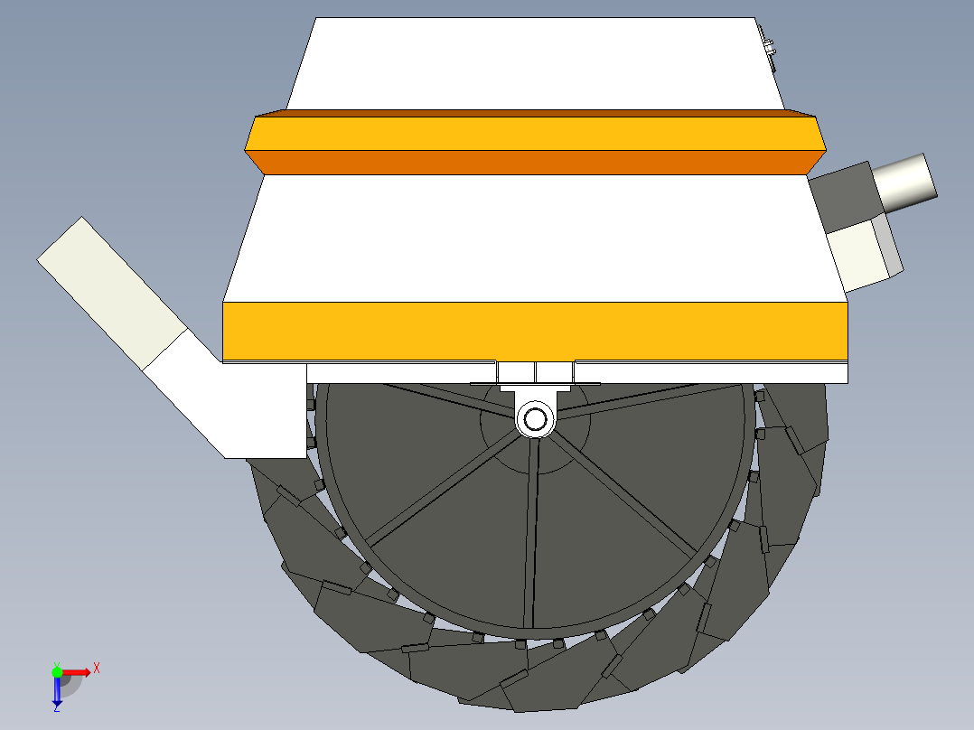 压碎后的洗沙厂俯视图