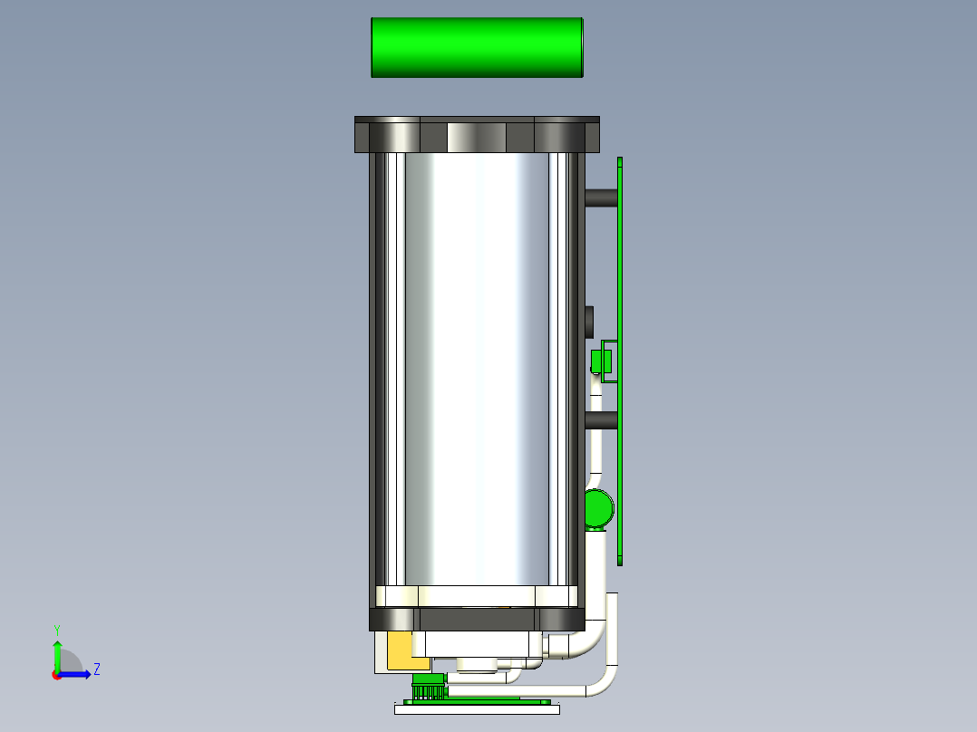 便携式户外家用制氧机内部结构堆叠MF1318344左视图