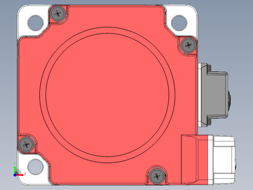 电机MS6H-80CM30BZ4-20P7.SLDPRT前视图