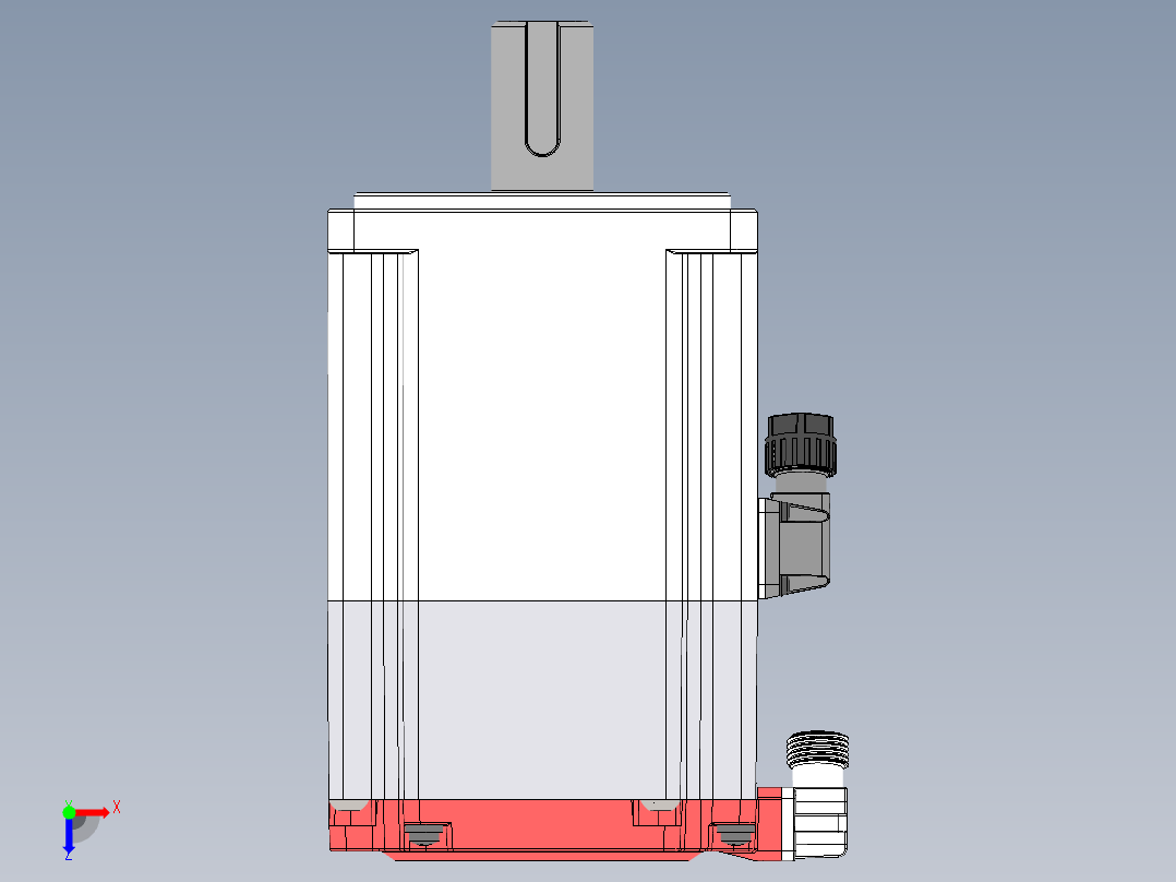 电机MS6H-80CM30BZ4-20P7.SLDPRT俯视图