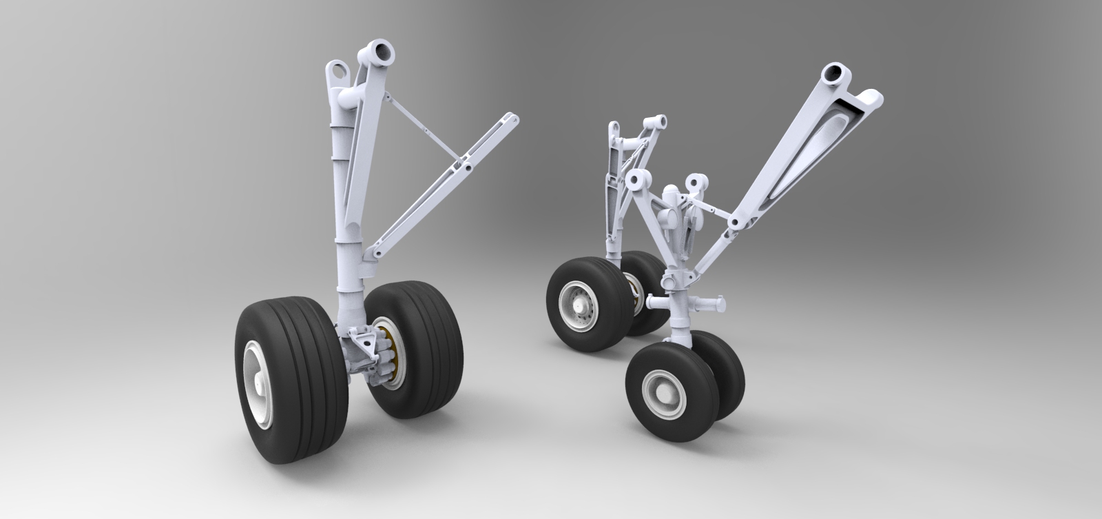 F 空客A320飞机 鲨鱼鳍翼尖小翼 起落架 3D建模 
