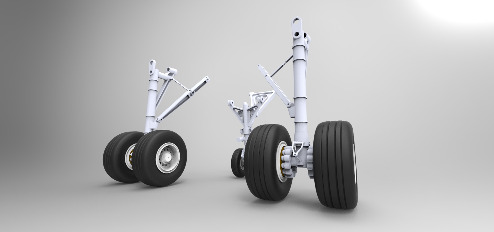 F 空客A320飞机 鲨鱼鳍翼尖小翼 起落架 3D建模 