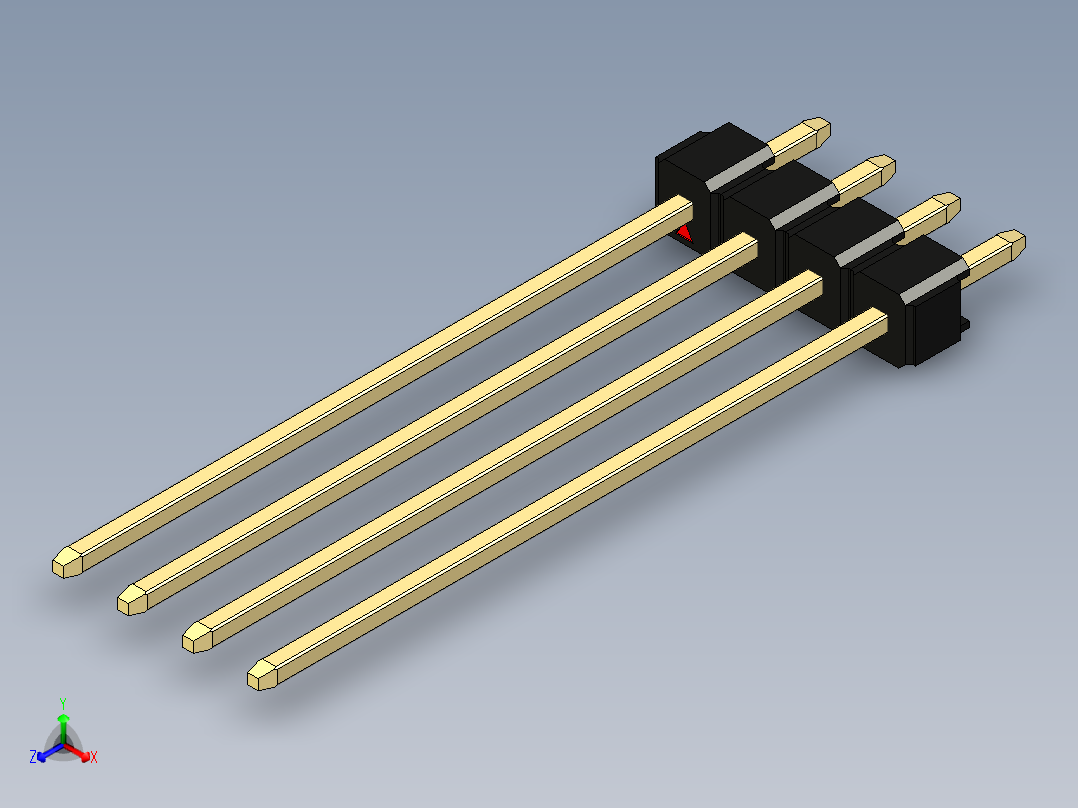 彩色公头100mil（2.54mm）系列-DS1021_black_1x04p_100mil_Type43_rev1.0