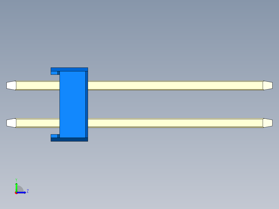 彩色公头100mil（2.54mm）系列-DS1021_blue_2x28p_100mil_Type5_rev1.0左视图