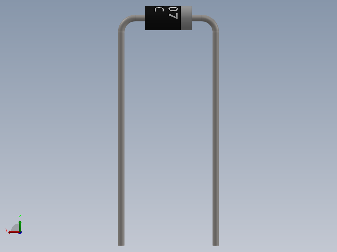 电容器 二极管 电阻器-Recovery Diode FR107后视图