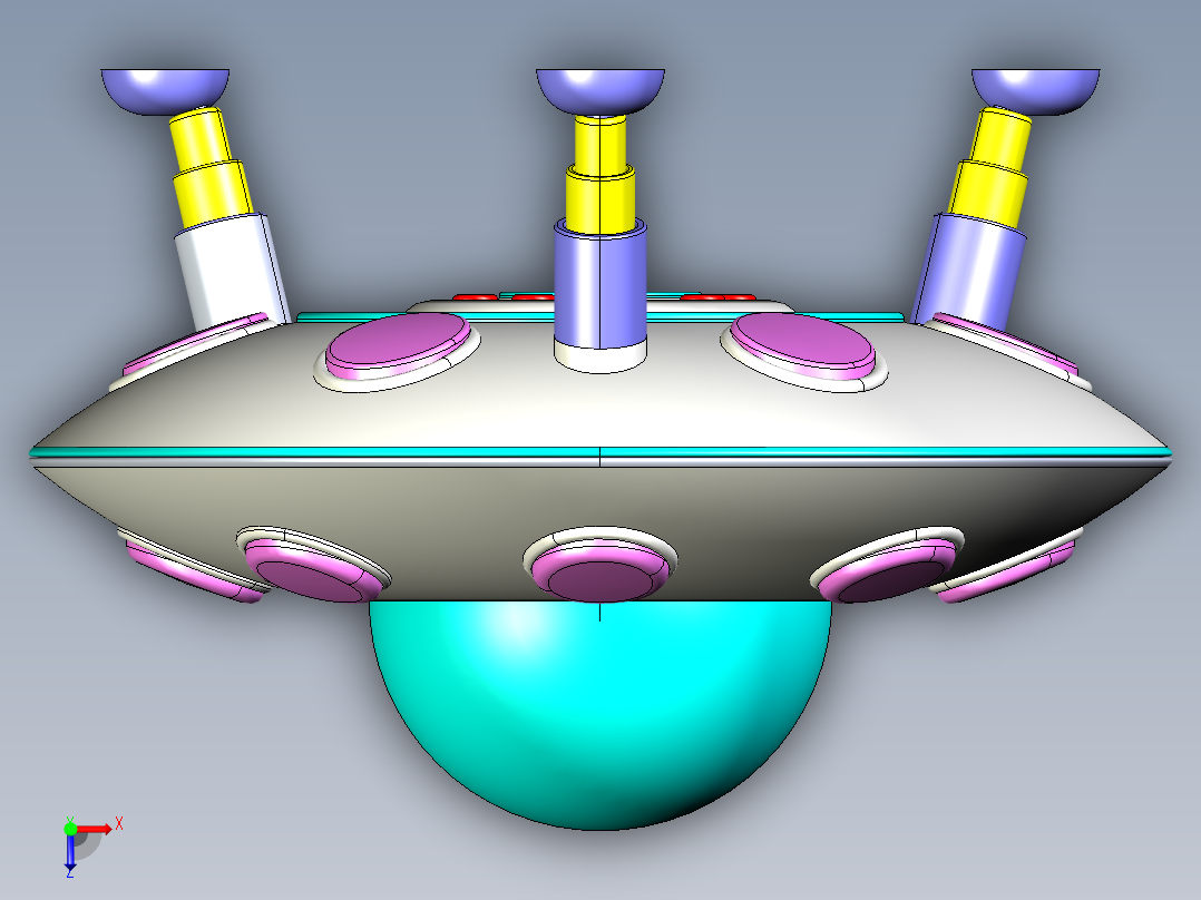 ufo外星飞船2俯视图