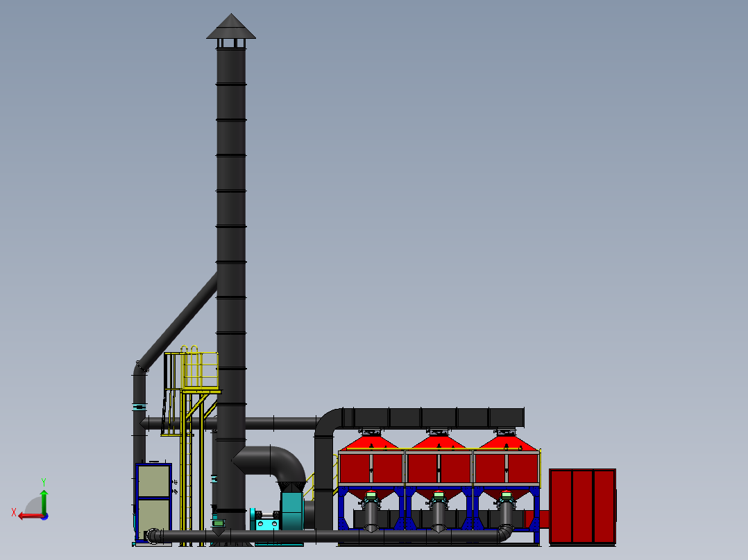 2w催化燃烧后视图