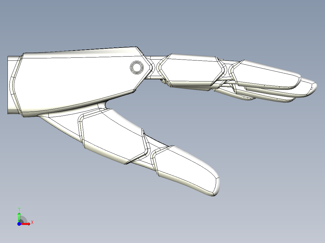 仿生机械手 (3)前视图