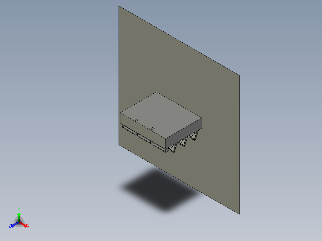 鞋柜正等轴测图