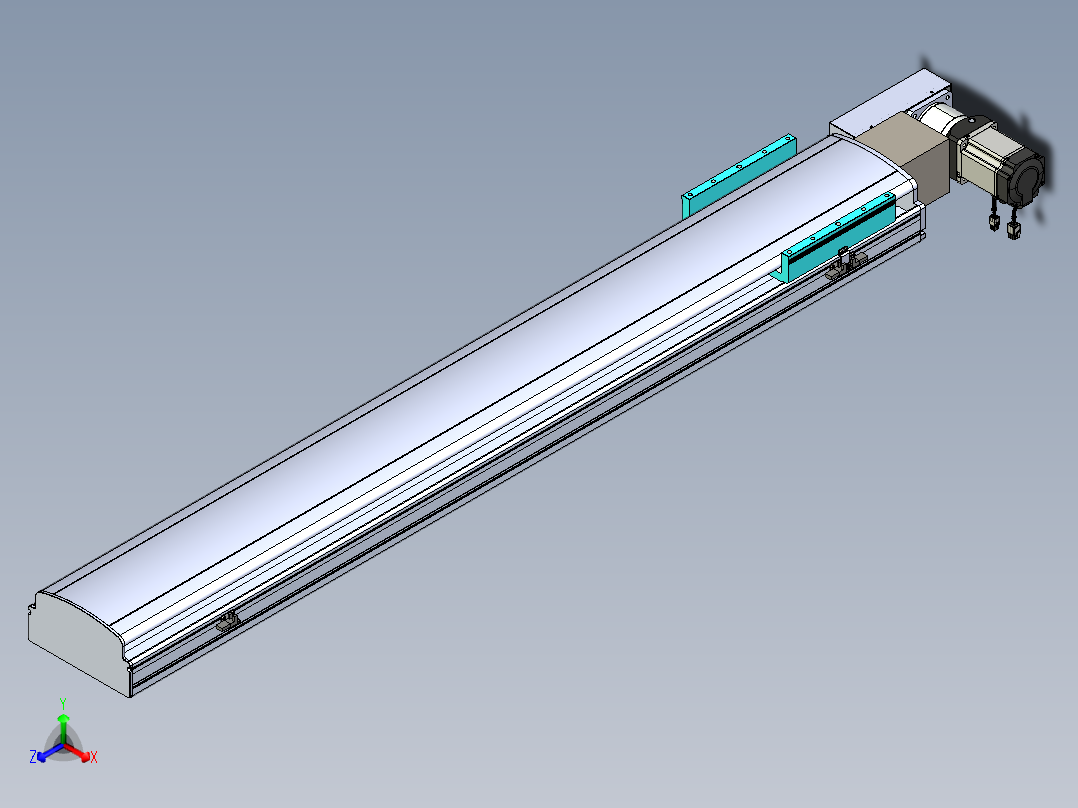 同步带滑台-半封闭B22H-L100-C-S1300-L-P75-D3-N5