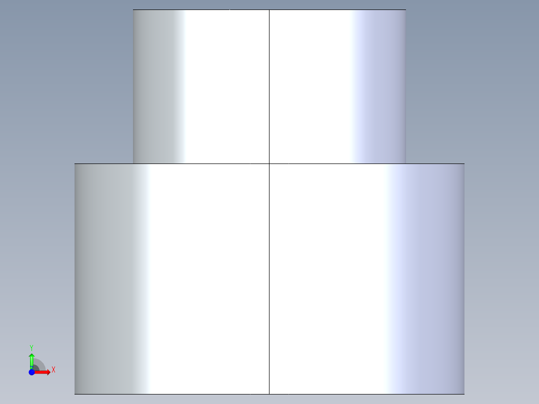 CPVC管件11-Sch80_ReducerCoupling_SxS_9829-250_2in x 1.25in前视图