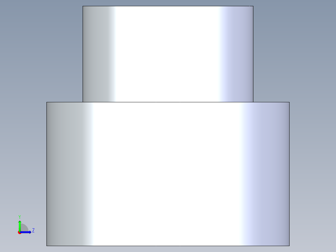CPVC管件11-Sch80_ReducerCoupling_SxS_9829-250_2in x 1.25in左视图