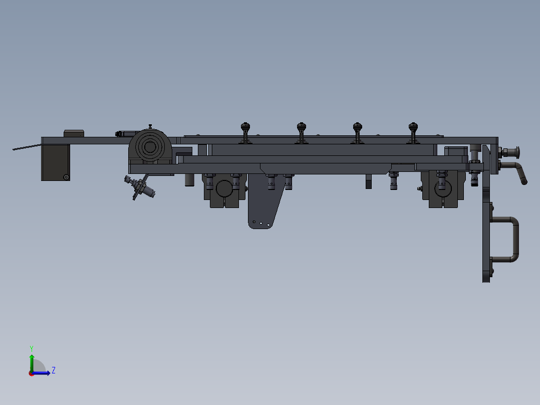 可调节大行程移载机构 3左视图