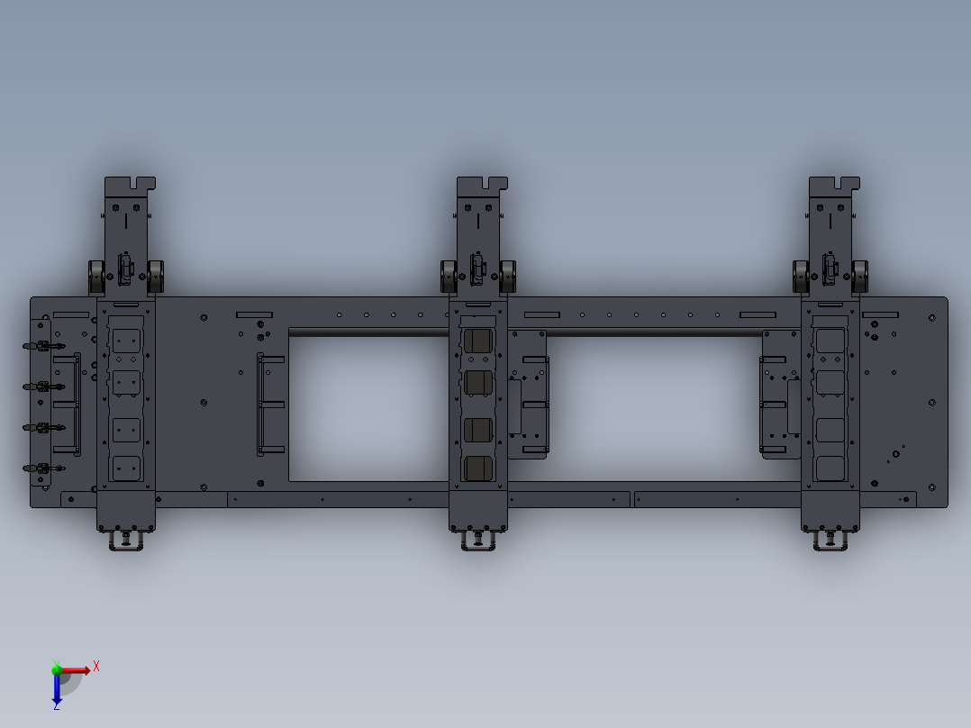 可调节大行程移载机构 3俯视图