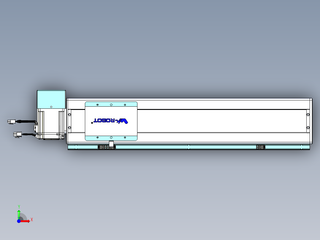 威洛博VBC同步带传动一无尘环境VBC14-L45-S450-BRU-ZP75-C3前视图