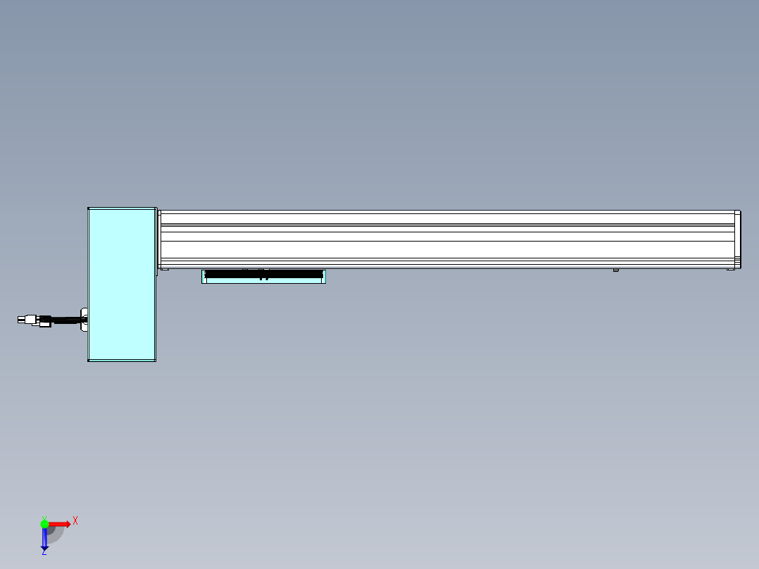 威洛博VBC同步带传动一无尘环境VBC14-L45-S450-BRU-ZP75-C3俯视图