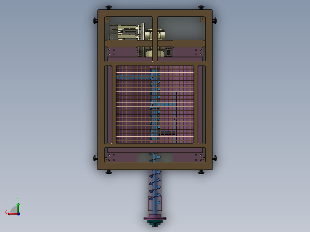 螺旋进料称量斗sw22后视图