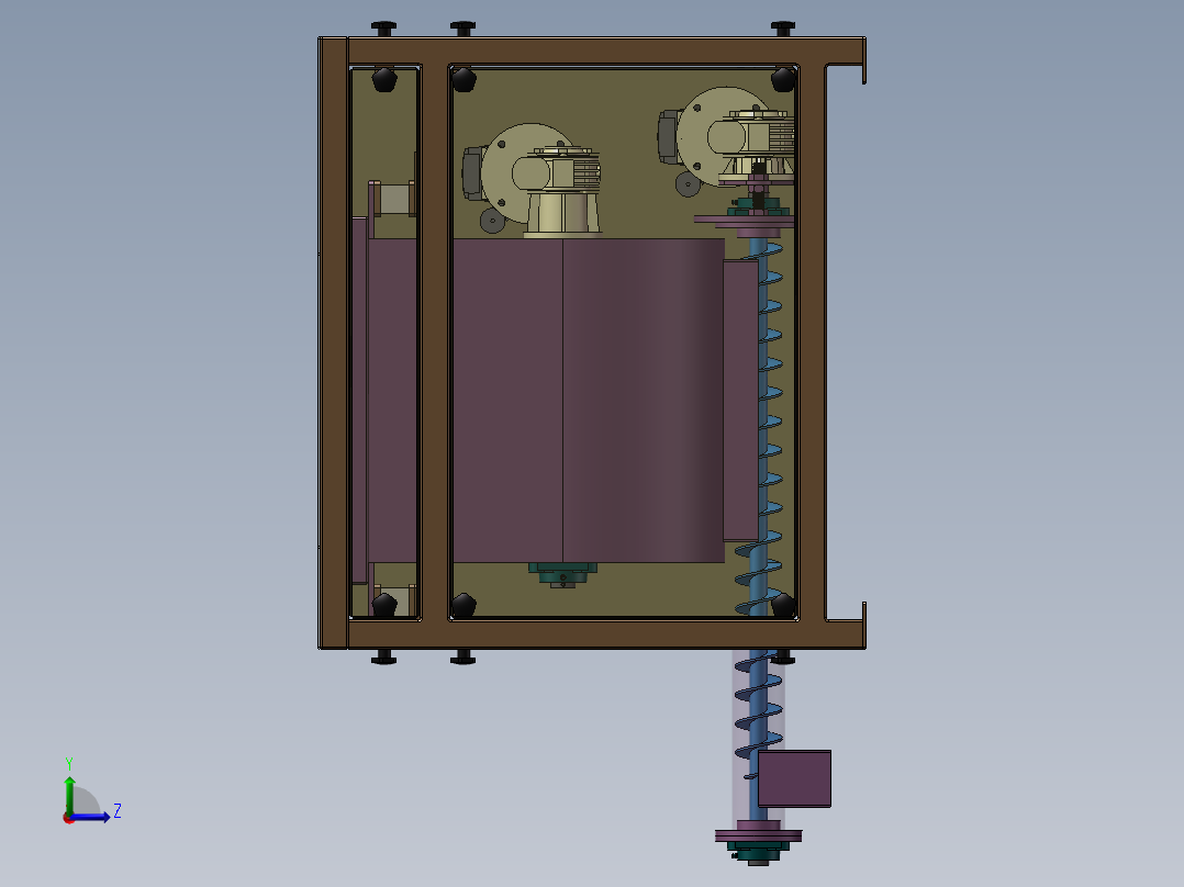 螺旋进料称量斗sw22左视图