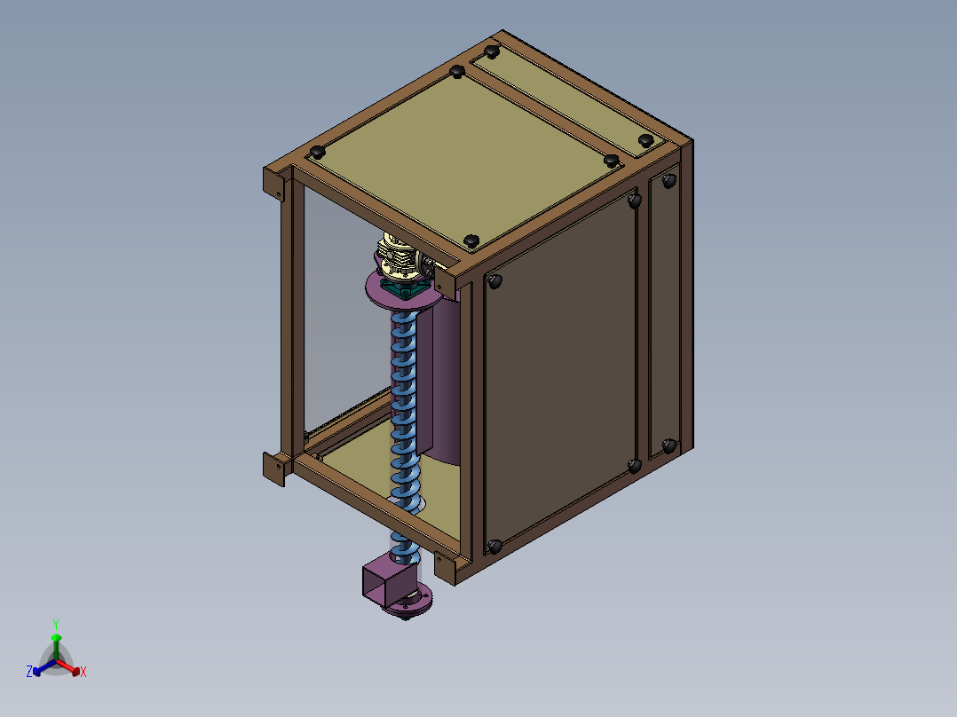螺旋进料称量斗sw22正等轴测图
