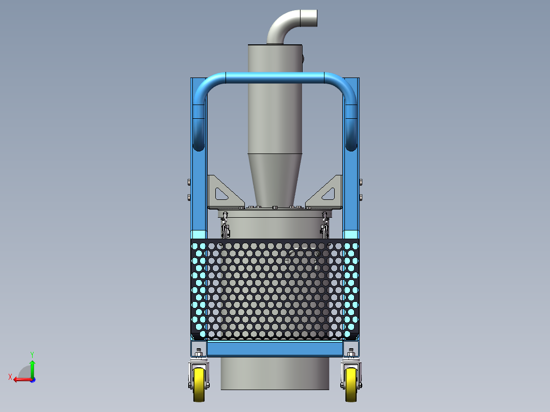 移动式旋风预分离器sw22可编辑后视图