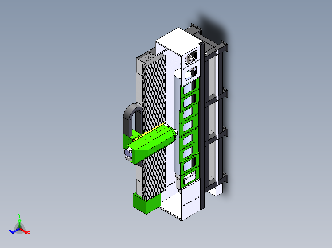 大型2030三轴圆雕机sw18可编辑正等轴测图