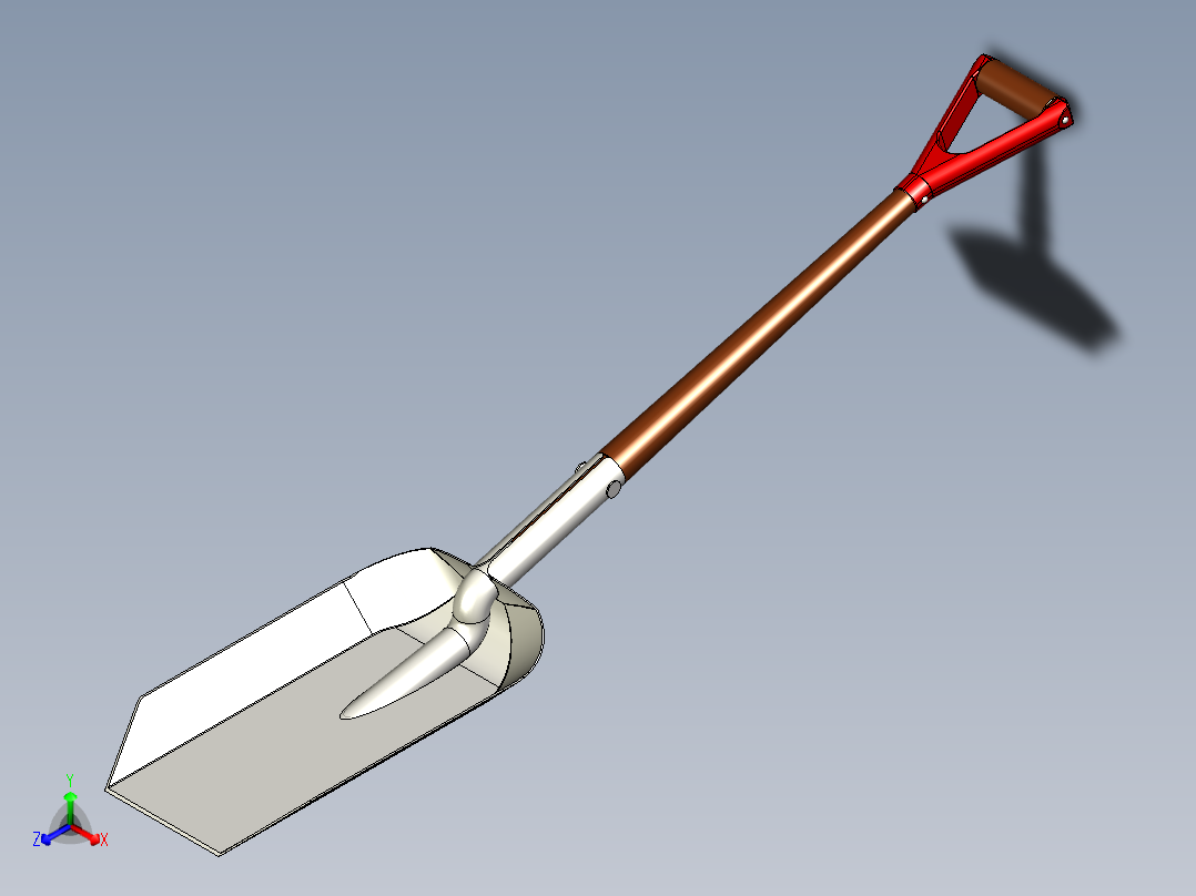 煤铲正等轴测图