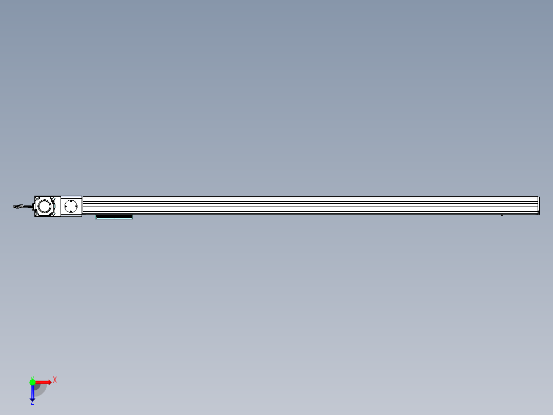 威洛博VBC同步带传动一无尘环境VBC14-L45-S1650-BL-ZP75-C3俯视图