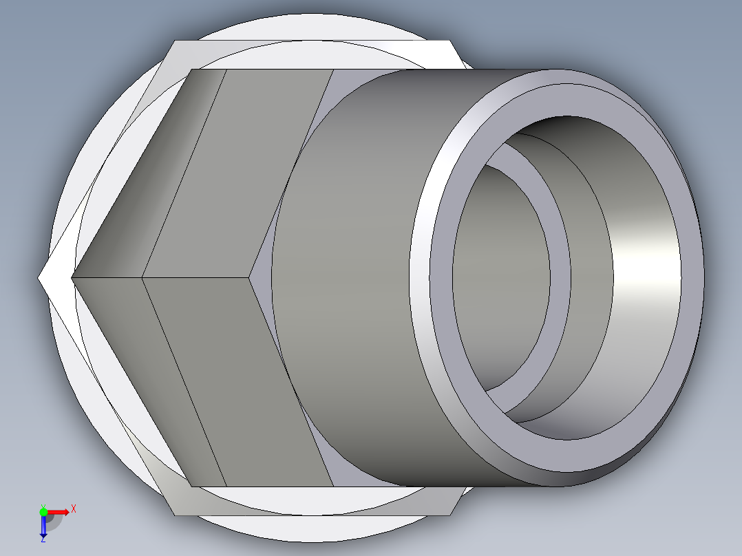 卡套式工业通用硬管接头EO_Adjustable_locknut_45_deg_elbow_VEE25SROMDCF俯视图
