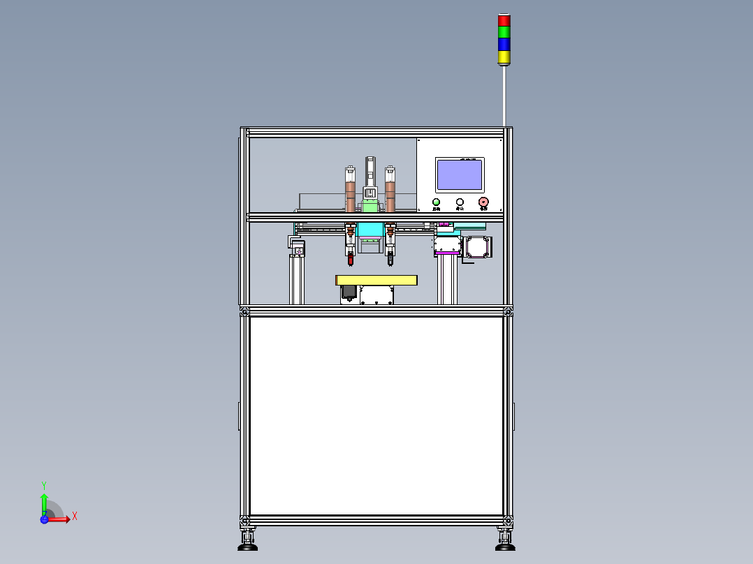 自动锁螺丝机（配置双头螺丝刀）前视图