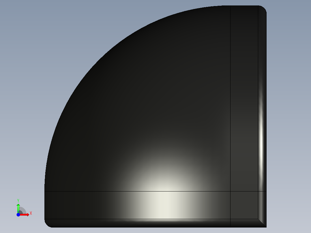 型材-BR 40X40 CORNER BRACKET DOME CAP KJN548714前视图