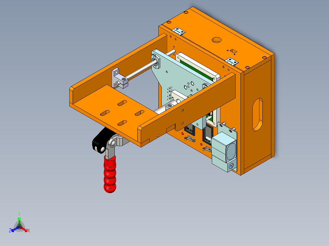 PCB板检测设备正等轴测图