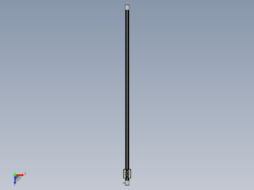 威洛博直线电机模组EB4-L80-S1600-光轴俯视图