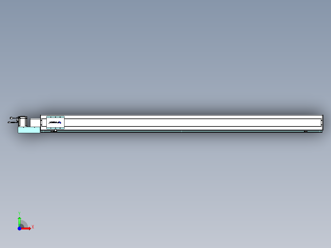 威洛博VBC同步带传动一无尘环境VBC14-L45-S2250-BL-ZP75-C3前视图