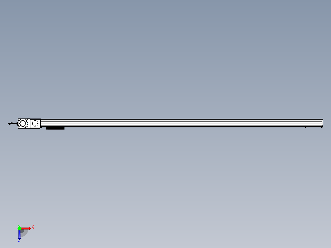 威洛博VBC同步带传动一无尘环境VBC14-L45-S2250-BL-ZP75-C3俯视图