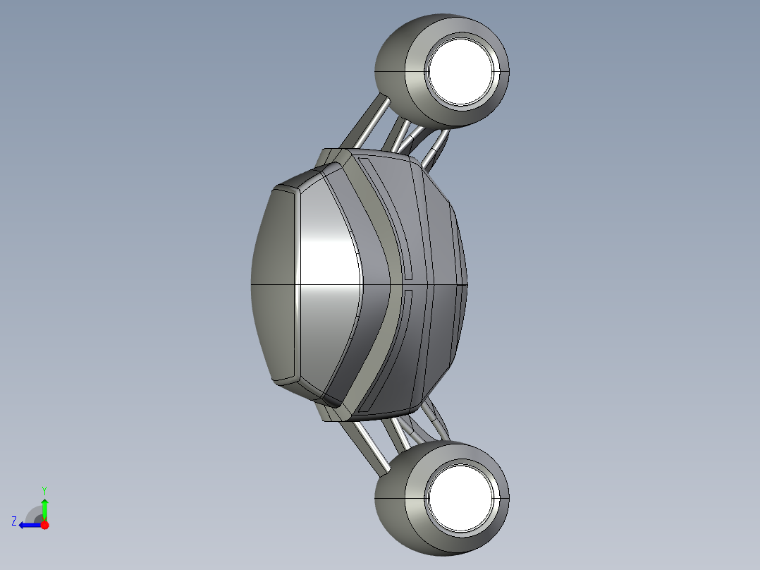 旅游潜艇概念模型--igs右视图