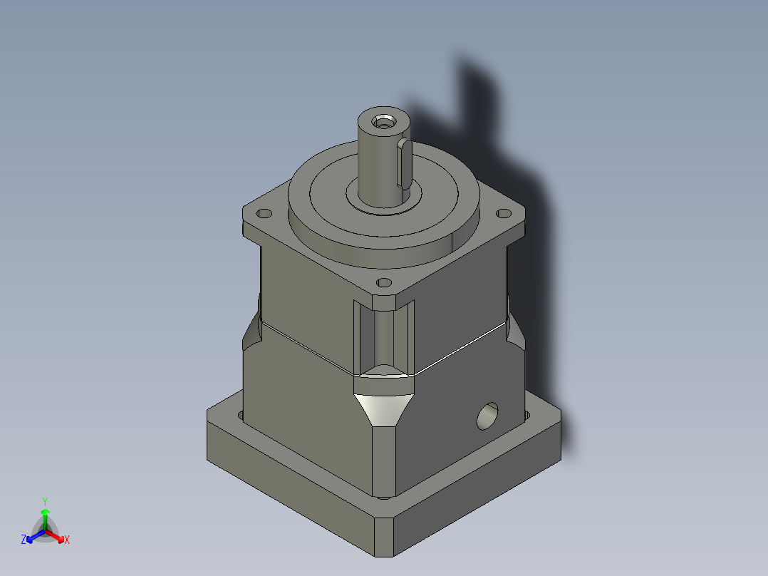 斜齿PGH090-L1 19-95-115-M8.STEP正等轴测图