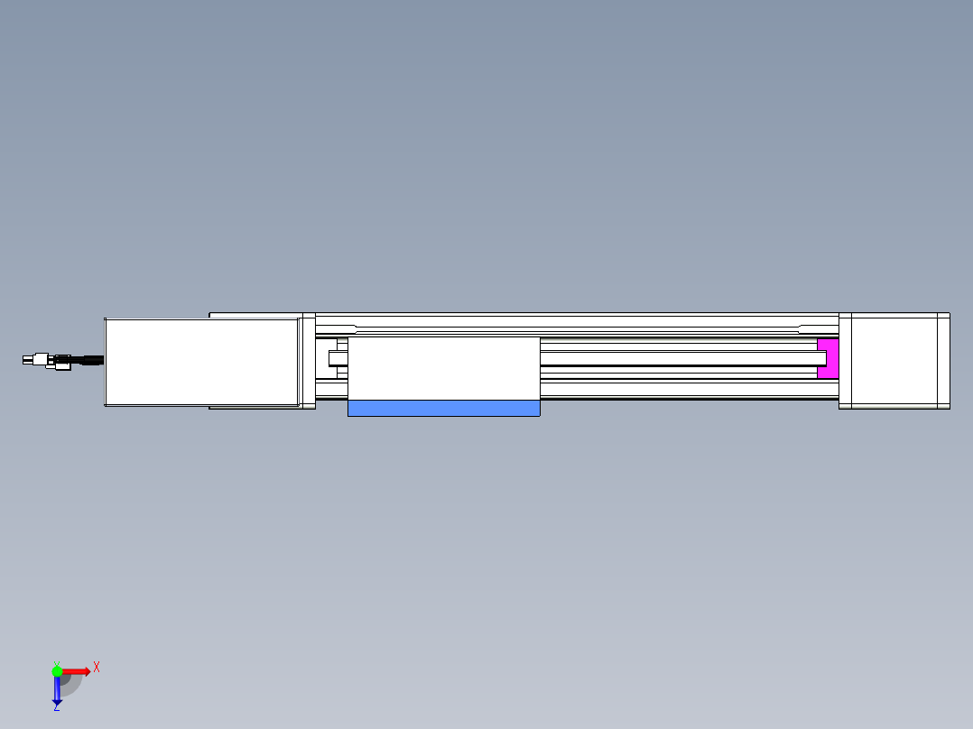 威洛博LB.GB同步带传动--欧规系列GB8-L96-S250-BR-P40俯视图