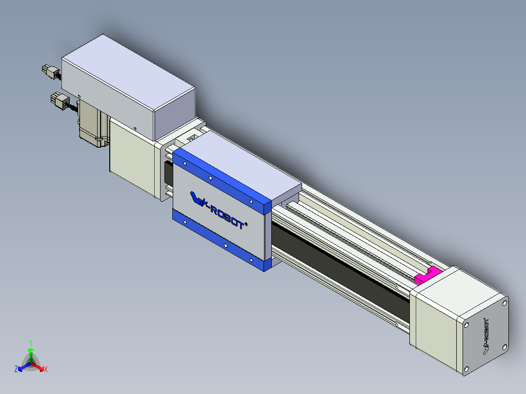 威洛博LB.GB同步带传动--欧规系列GB8-L96-S250-BR-P40正等轴测图