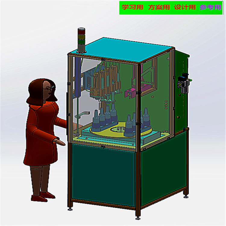啤酒罐装机 非标自动化设备3D图纸3D模型