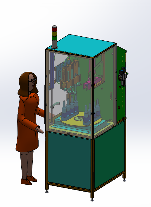 啤酒罐装机 非标自动化设备3D图纸3D模型